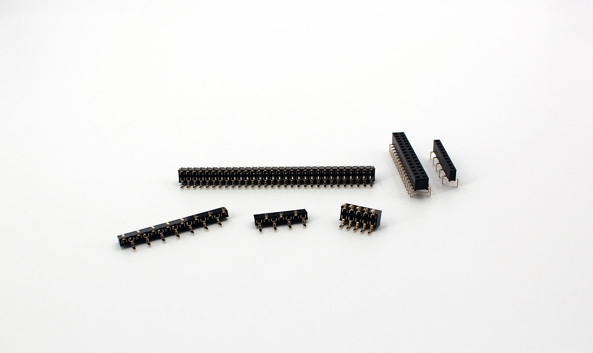 FEMALE HEADER SERIES 2.54*2.54mm 膠高5.0 / 螃蟹腳