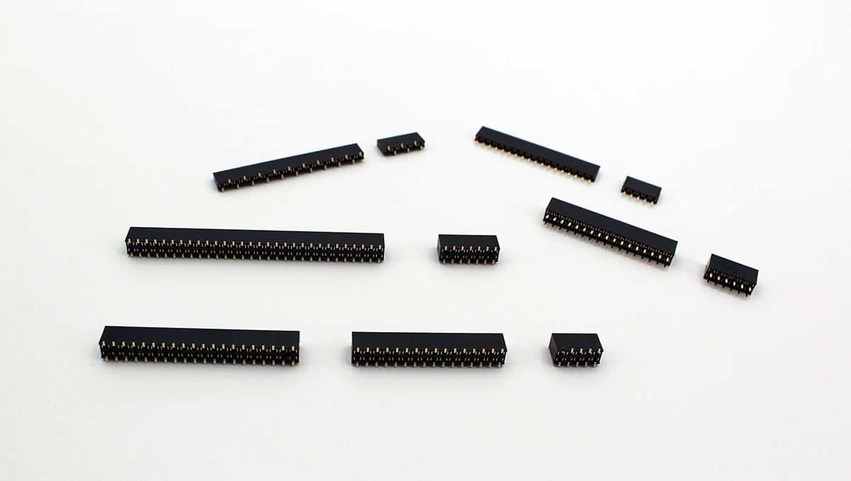 FEMALE HEADER SERIES 2.54*2.54mm 膠高7.1 / ㄇ端