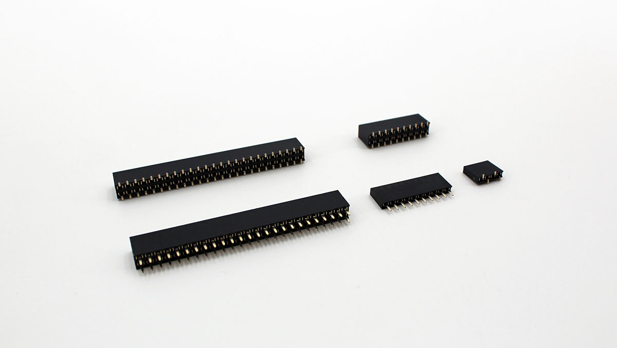 FEMALE HEADER SERIES 2.54*2.54mm 膠高8.5 / ㄇ端